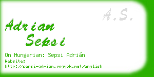 adrian sepsi business card